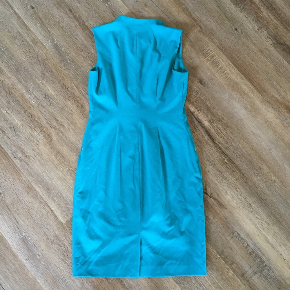 Calvin Klein High Neckline Sleeveless Zip Dress - Picture 5 of 8